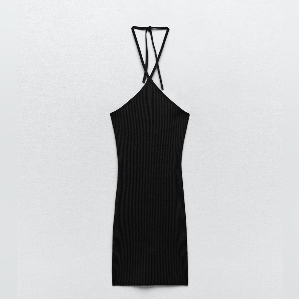 ZARA HALTER CANALÉ DRESS